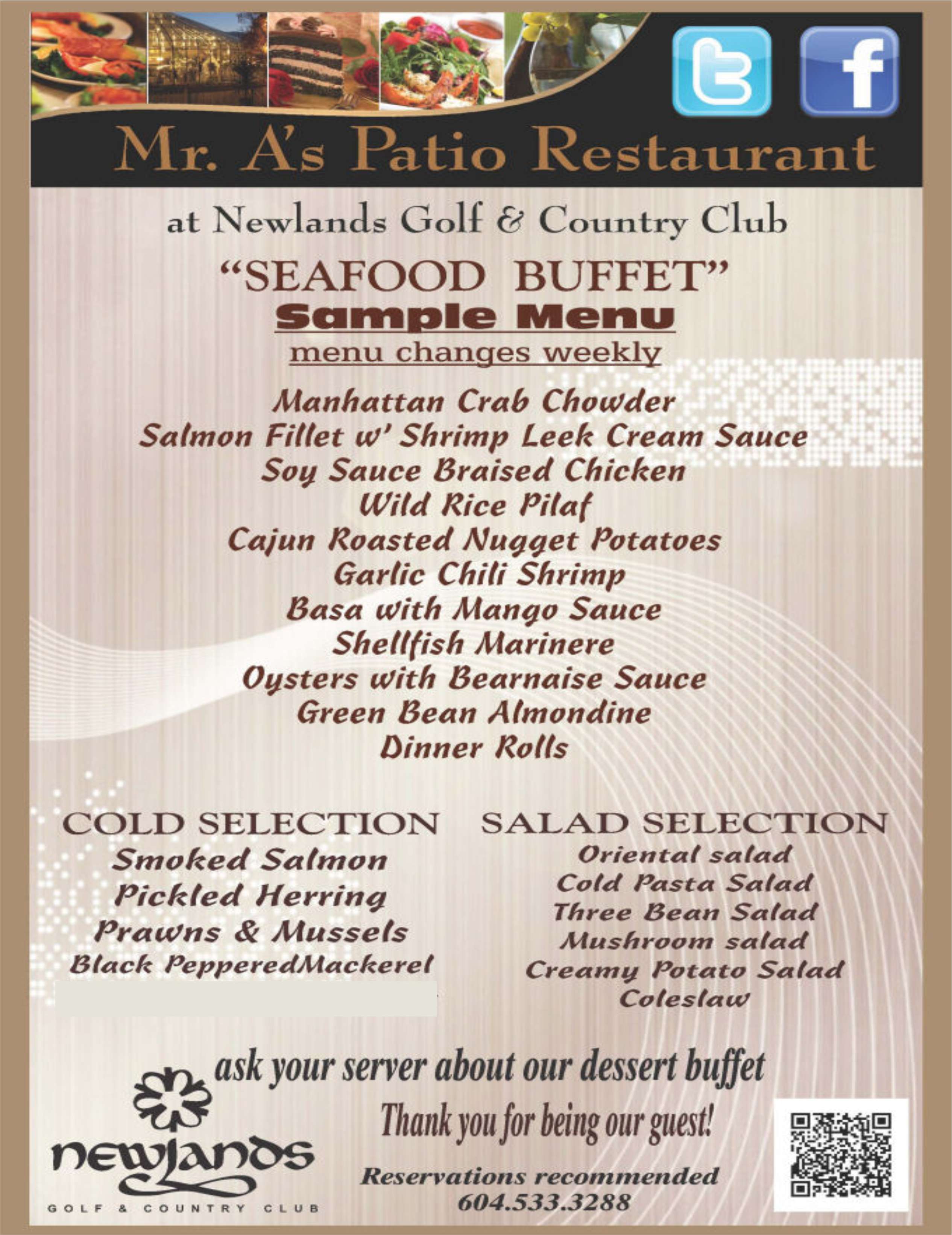 Seafood Buffet Menu Ideas